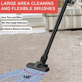 Cordless Vacuum for Milwaukee 18V Battery, Handheld Vacuum Cleaner Stick Vacuum Shop Vac for Home Car Hardwood Floor Carpet with Washable HEPA Filter 125AW(No Battery)