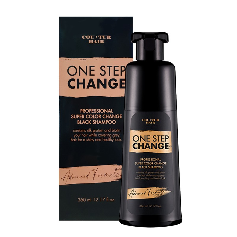Couture Hair Professional Luxury Color Change Black Shampoo 360ml, 1