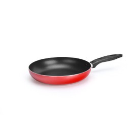 NutriChef Black Medium Frying Pan - 10 inch Professional Skillet Cookware, Top-Grade Aluminum Alloy, Stain-Resistant Saucepan, Effectively Distributes & Retains Heat for Even Cooking