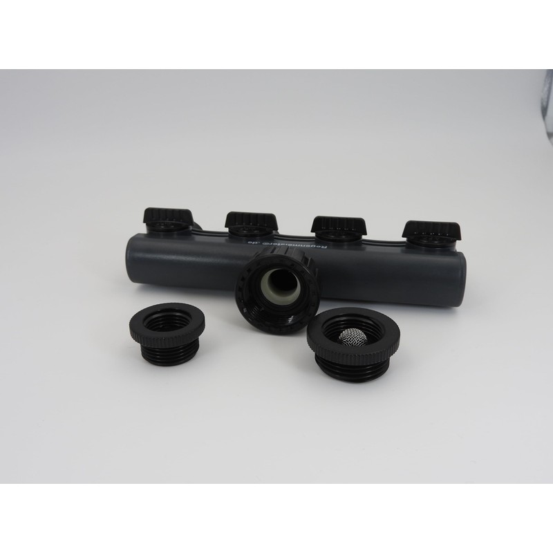 Water Distributor with 4 Taps Dark Grey