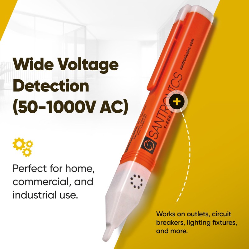 Santronics 3000 Ultimate AC Sensor - Compact Non-Contact Voltage Detector,