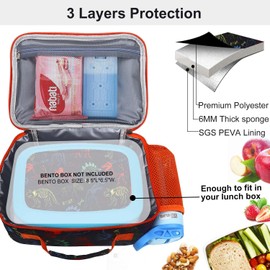 RHCPFOVR Kids Lunch Bag - Insulated Lunch Box for Boys Girls,Washable Lunch Bag and Reusable Toddler Leak-proof Lunchbox for School and Daycare