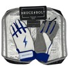 BRUCE BOLT Chrome Series Short Cuff Royal Batting Glove -