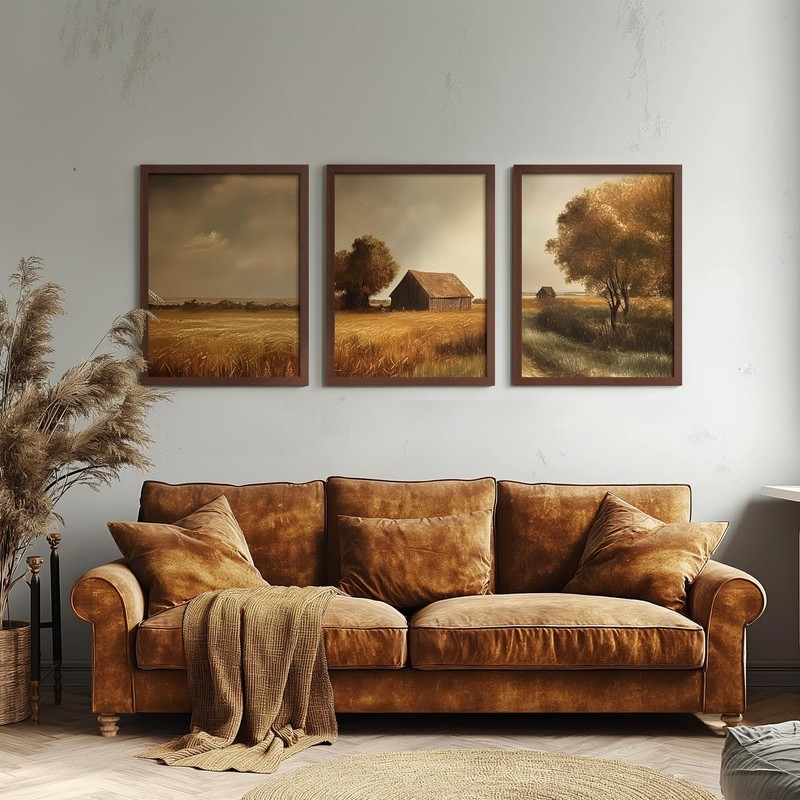 Momentworth 18x24 Frame Set of 3, Dark Brown Wood Grain