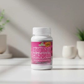 Biotina, Vitamina B8, cido Hialurnico Son 2 Frascos Sin Sabor