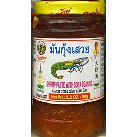 SHRIMP PASTE WITH SOYA BEAN OIL Pantai Brand Tomalley Thai Seasoning 90g