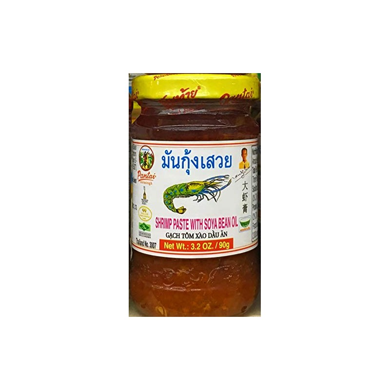 SHRIMP PASTE WITH SOYA BEAN OIL Pantai Brand Tomalley Thai