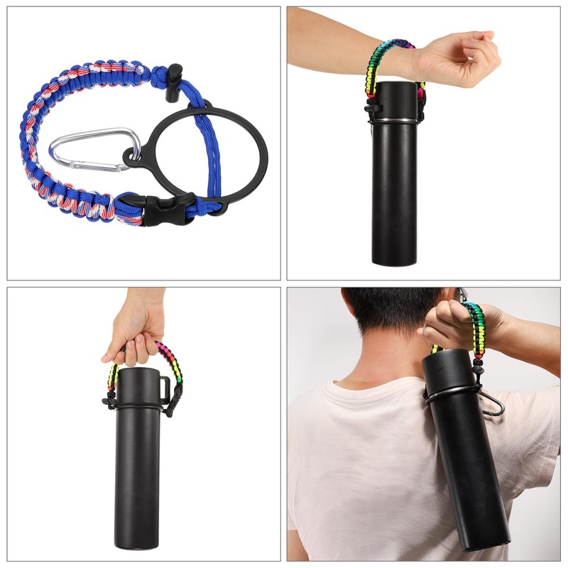 QUARKZMAN Paracord Handle, Water Bottle Handle Strap, Paracord Cap Strap,