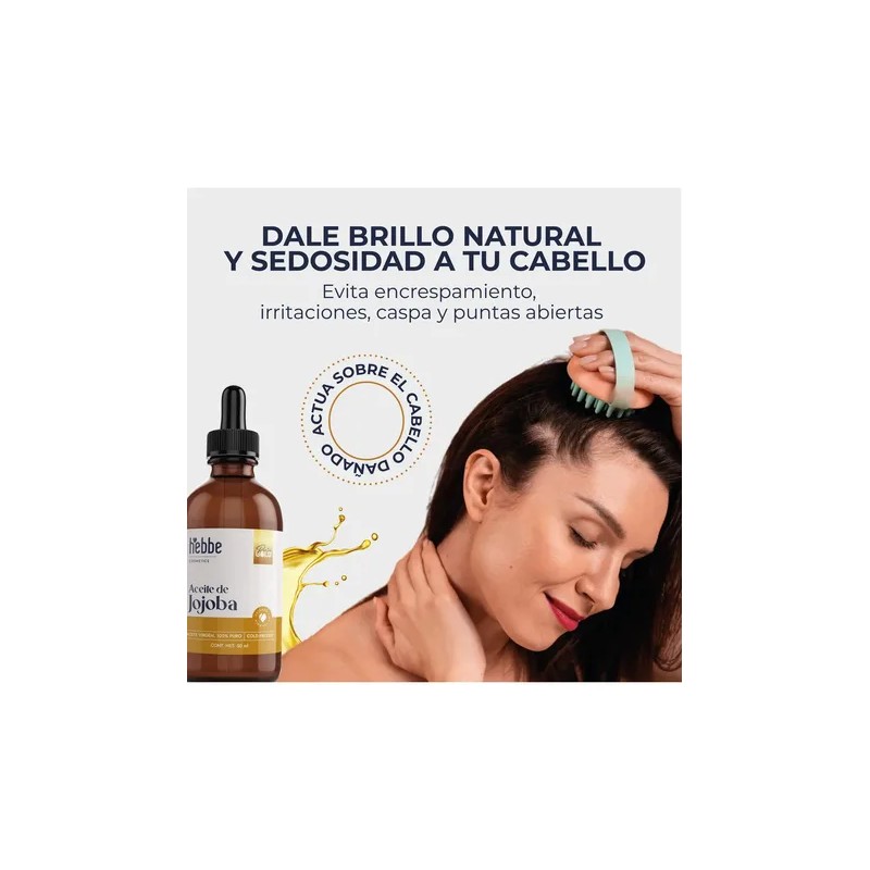 Aceite Facial Rosa Mosqueta y Jojoba 50ml Hebbe Cosmetics Día