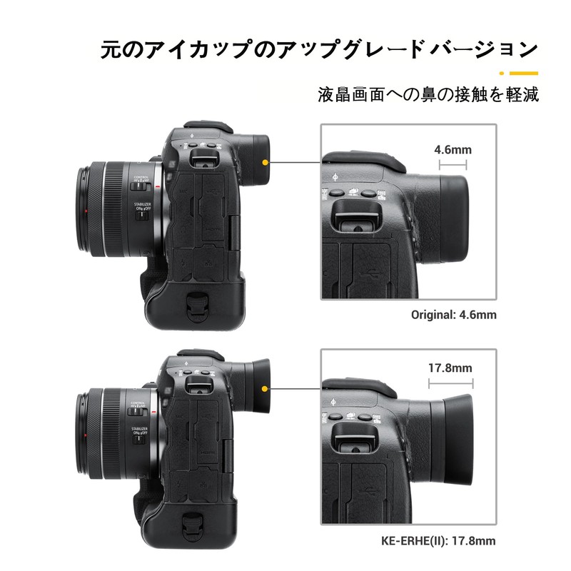 (Upgraded Version) Eyecup, Extendable Eyepiece, Eyepiece, Compatible with Canon EOS