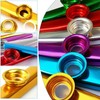Guyode Pack of 8 Kazoo Instrument Metal Kazoos with 12