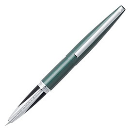 Sheaffer Taranis Fine Nib Fountain Pen, Forest Green, Chrome Trim (E0944643-PB2)