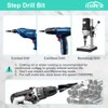 LEKOMESH Cobalt Step Drill Bit - 4-22mm Four Spiral Flute
