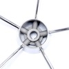 Amarine-made13-1/2 Inch 5-Spoke Destroyer Style Stainless Boat Steering Wheel