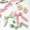 MORSUNBELA Chiffon Ribbon Dark Green Ribbon Gift Ribbon Fabric Ribbon