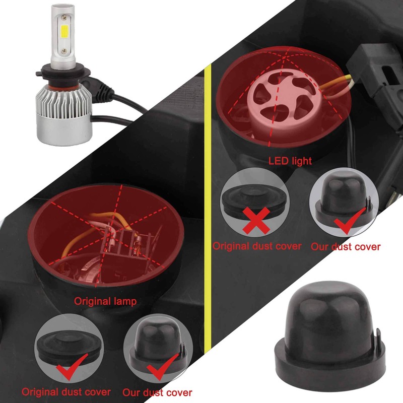 TOMALL 70 mm 2.76 Inch PVC Rubber Seal Dustproof Covers