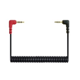 UNCLE LIGHT Replacement Coiled SC7 Cable 3.5mm TRRS to TRS Microphone Cable - Microphone/Audio/Lavalier to Smartphone Wire for RODE VideoMicro VideoMic Go BOYA 80cm