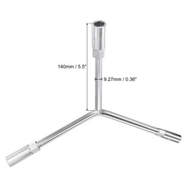 uxcell Y Type 3 Way Hex Socket Wrench, 8mm 10mm 12mm Combination Repair Spanner Tool, 5.5-inch