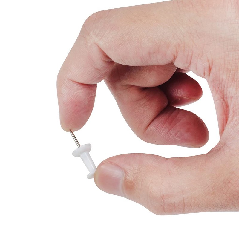 YOYUSH Push Pins, 100 Pcs Reusable Drawing Pins with Solid