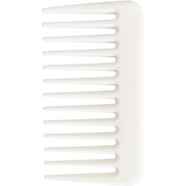 Mini Wide Tooth Comb,Small Travel Purse Hair Detangling Comb Beard Comb for Curly Wavy Hair Portable Care Comb Shower Travel Men Women - Best Styling Wet,Dry,Long Hair (White, One size)