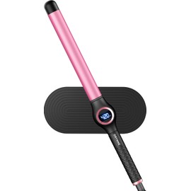 1 Inch Curling Wand for Long Hair, Extra Long Barrel Ceramic Curling Wands, 7 Adjustable Heats for All Hair Type, 110-240V Dual Voltage Wand Curler, 60 Minutes Auto Shut Off