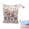 Jimkply 1 Piece Waterproof Nappy Bags, Reusable Wet Bags, Nappy
