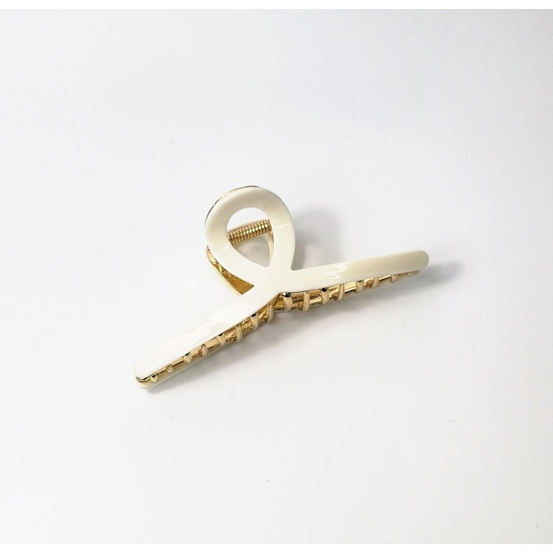 (4 types) Glossy gold point hair pin Snow / (4종)