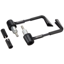 Daytona 92449 Universal Lever Guard for Motorcycles (Handle Inner Diameter φ14-19 Compatible), Left and Right Set, Black