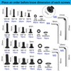 FandWay Pack of 720 M3 M4 M5 M6 Countersunk Bolts,