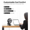 Leeyalan 10000mAh Clip on Fan Rechargeable,2024 Updated,Hangable Fan with Lights