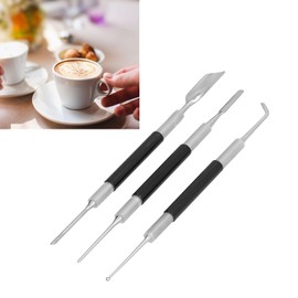 Coffee Latte Needle, 3 Pcs/Set Latte Art Pen Washable for Home Coffee Shop