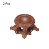 MECCANIXITY Wooden Ball Stand Holders Displays Base 30mm Diameter Red