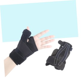 OHPHCALL Durable Nylon Wrist Wrap Wrist Bands for Sports Thumb Support Splint Protector Black