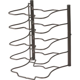 SimpleHouseware Cabinet Pantry Pot and Pan Organizer Holder Rack, Bronze