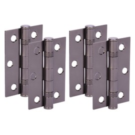 HANDLEZONE® Door Hinges 2 Pairs 76mm / 3 inch Ball Bearing, with Screws - Black Nickel