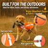 JIUSAIRUI Reflective Dog Hunting Vest C Blaze Orange Safety Vest