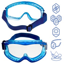 Dräger Safety Goggles X-pect 8520 5 Sealed Anti-Fog & Anti-Scratch Eye Protective Spectacles for Professional or Personal Use, Labs, Chemical Work | 5 paires