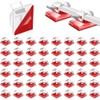 50 Piezas Clips Organizador de Cables Autoadhesivo, Transparente
