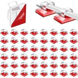 50 Piezas Clips Organizador de Cables Autoadhesivo, Transparente