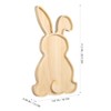 DEARMAMY Rabbit Shaped Charcuterie Board Wood Bunny Cutting Tray Cheese