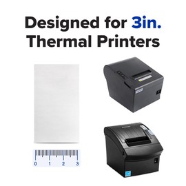 KICTeam - Cleaning Cards for Thermal Printers (25 Cards) - Presaturated with Quick Drying Solution to Clean 3in Receipt Paper Thermal Printers