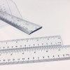 Plastic Ruler Set Clear Transparent Straight Ruler 15cm/30cm 6inch 12inch
