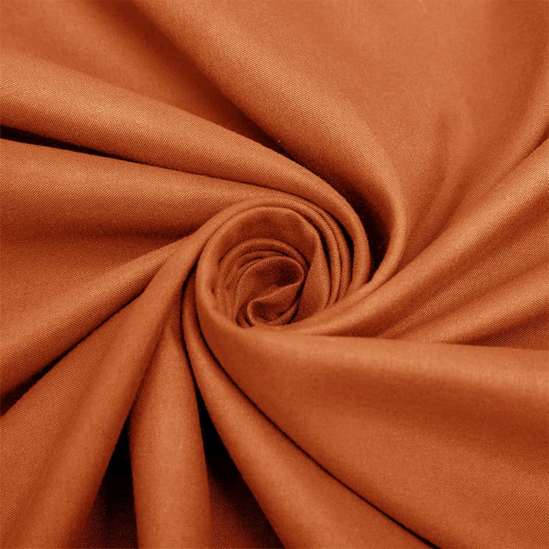 AMEHA Double Fitted Sheet - Rust Bed Sheets Extra Deep