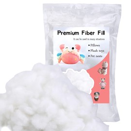 150g Polyester Fiber Filling, Fiber Filling, Super Soft and High Elastic Filling Fiber, For Stuffing for Small Dolls Part Pillow, Cushion Stuffing, Stuffed Animal Crafts(150g/5.3OZ)