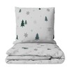 Leonado Vicenti Warm Winter Bed Linen Set Christmas Tree Green