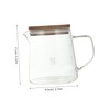 MAGICLULU 1 PC Transparent Glass Kettle with Lid Borosilicate Coffee