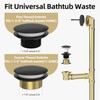 Sogmeter Matte Black Tub Drain Kit with Hair Catcher, Premium