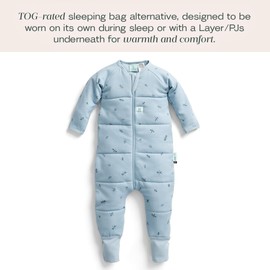 ergoPouch 3.5 TOG Sleeping Bag – Breathable, Cozy Sleepwear for Boys and Girls (6-12 Months, Dragonflies)