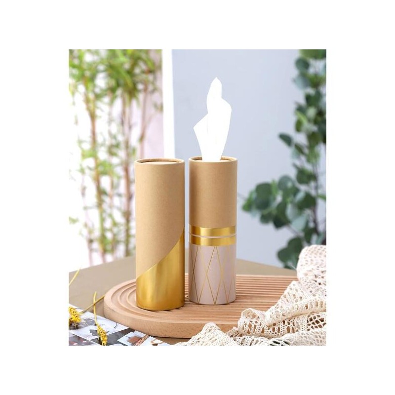 3겹 페이셜 티슈 벌크가 있는 자동차 차량 홀더 4PK 금박