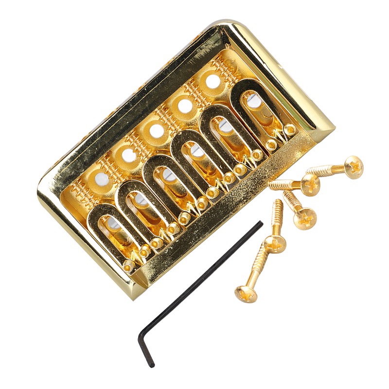 Fixed Hardtail Guitar Bridge U Shape Saddle Bridge Replacement Metal